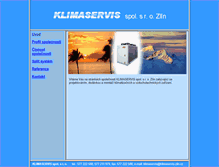 Tablet Screenshot of klimaservis-zlin.cz